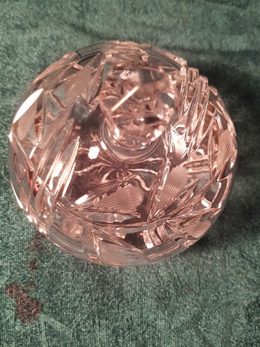 Vintage bonboniere glas mit