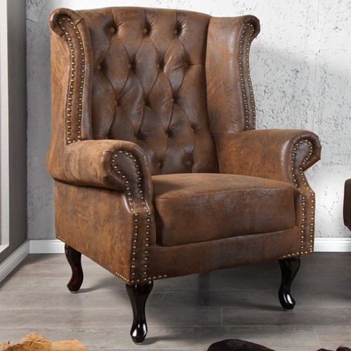 Chesterfield sessel 85cm antik - sessel,