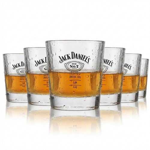 Jack daniels whiskey glas - 6x,