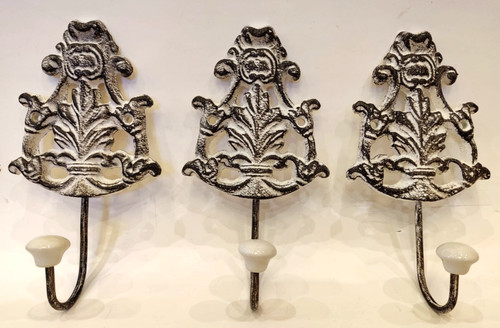 Gusseisen wandhaken 3er - wandhaken, set