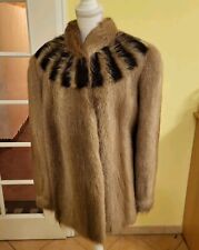 Luxus echte Nutria Biber Pelz Winter Jacke