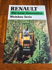 RENAULT Weinbau Serie  55-12 70-14 V Traktor Schlepper Prospekt Brochure c