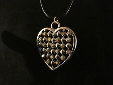 Herz Gelb Anhänger 24 Karat Vergoldet Schmuck Love Strass Valentinstag Liebe