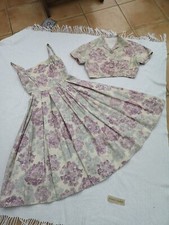 Traumkleid – Original 50erJahre, Seide, Gr XXS / XS / 32 - mit Jacke Rockabilly