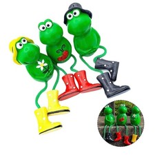 3er Set Grün Harz Frosch