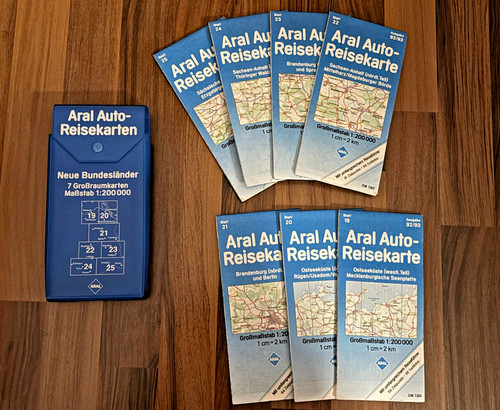 Aral auto reisekarten set neue - auto-reisekarten,