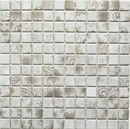 Retro vintage mosaik fliese - vintage,
