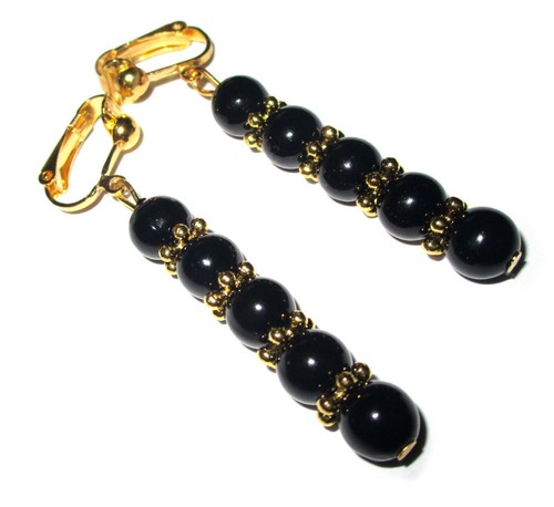 Ohrclips clips goldf schwarz - goldf,