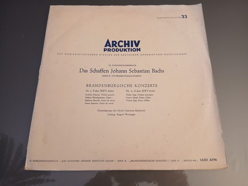 Bach brandenburg konzerte - lp,