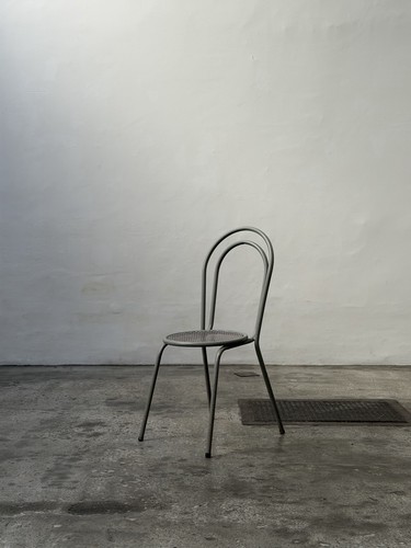 Metal chair unique - metal, 80s