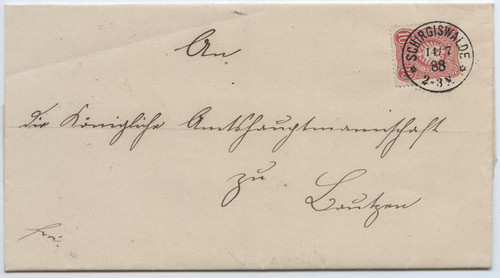 Deutsches reich 1888 brief von - deutsches,