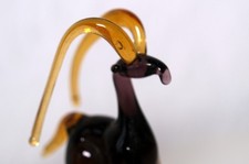 Glasfigur Steinbock Gazelle Lauscha Murano Glasbläserei Handarbeit
