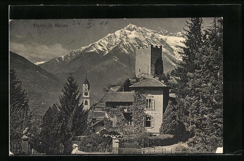 Meran ortspartie mit - meran,,
