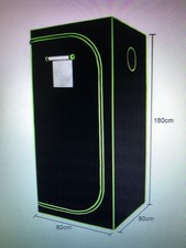 Growbox Komplettset ,Growzelt Gewächshaus ,Zuchtzelt Pflanzenzelt 80x80x180 /NEU