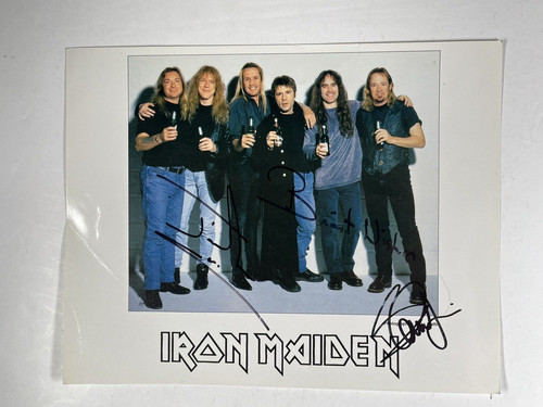 Iron maiden signed - iron, steve