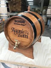 Eichenfass 20 Liter mit Messinghahn und personalisiertem Feuerlogo