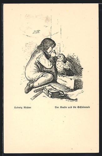 Künstler ludwig richter - künstler-ak,