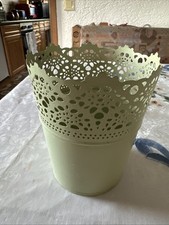 Ikea Blumentopf Übertopf Skurar Blech Ca. 12 Cm D, Höhe 15 cm Art Lindgrün