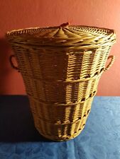 Mittelgroß Strohkorb Weidenkorb Kleider Wäschekorb Körbe Natur