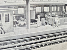 Märklin 0201 H0 10 Reisende Figuren aus Guss alt 50er. Jahre  in OVP/J