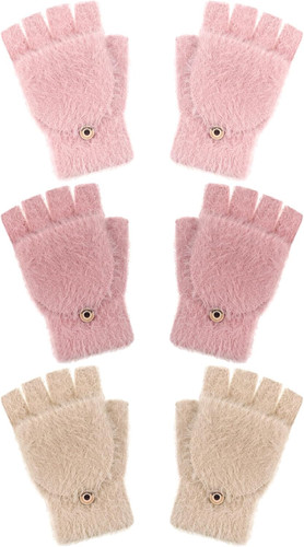 3er pack fingerlose handschuhe - pack,