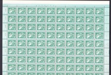 DDR 2483 2x 100er Bogen mit Bogen Nr. 1+2 Bauwerke 5 Pf postfrisch