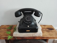 Altes Post Telefon Schwarz