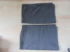 2 feste Stoffreste für Deko, Kissen, Vorhang, 148 cm x 54 cm, braun-meliert