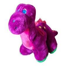 Krüger + Gregoriades Dino Dinosaurier Pink Stofftier Plüschtier Drache 27x40cm