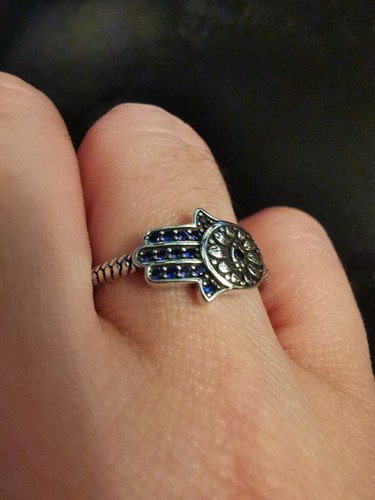 Hamsa hand ring 925er - hamsa,