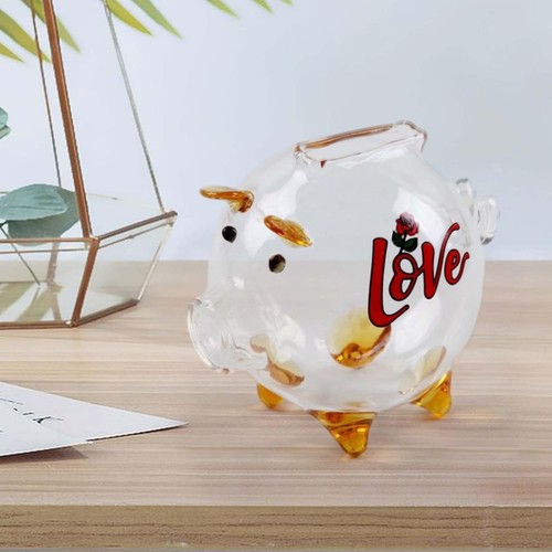 Glas-Schwein-Figur