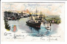 POMMERN , LITHO KARTE STETTIN