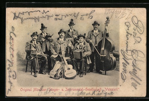 Original münchner sänger - ak,