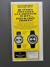 Breitling Navitimer & Chrono-Matic Chronograph 1969 Vintage Werbung Reklame  V09