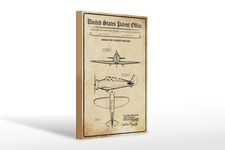 Holzschild Patent 20x30 cm