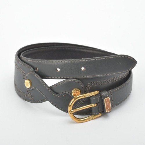 Gucci alter ledergürtel - alter, grau