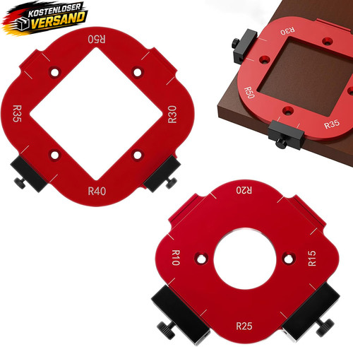 Holzfrässchablone 4in1 mit - , 8