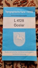 alte Landkarte topographische Karte Goslar Harz