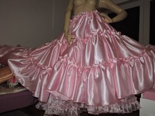 Sissy rosa glanzsatin nylon - rosa,