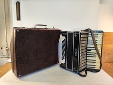Horch Akkordeon Quetschkommode Ziehharmonika Harmonika 80 Bass schwarz Koffer