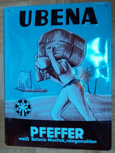 Ubena retro blechschild - ubena,