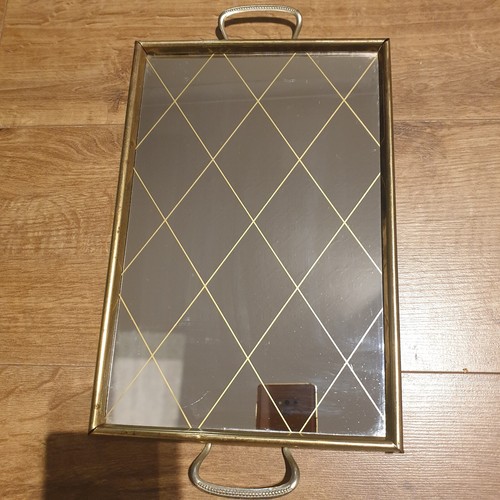 Vintage mid century spiegel - vintage,