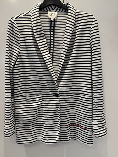 Yfl sweat blazer blau - blazer, weiß