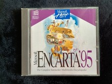 PC Spiel, CD Rom 1995: Encarta'95 , Microsoft home, inlay Anleitung, retro
