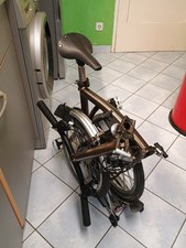 brompton Faltrad 6 gang 2022 Carbonsattel T-Lenker Gepäck Induktionsbeleuchtung