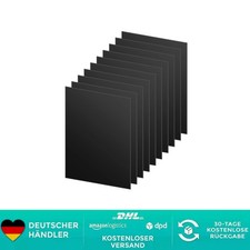 Plastikplatte Kunststoff Schwarz 15x10cm 1mm 10 Stück DIY Bastelmaterial