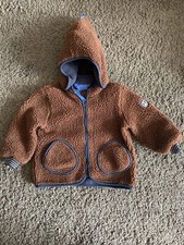 ?Finkid Fleecejacke Kinder Braun Größe 90-100 Tonttu Nalle Winter Sweatjacke?