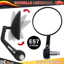 2 Stk. Universal Spiegel Motorrad Lenkerendenspiegel für Roller Quad E-geprüft