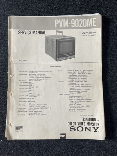 Sony pvm 9220me - sony, monitor