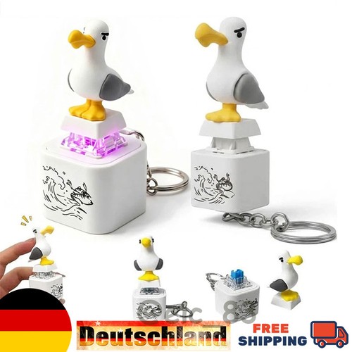 Seagull mine keychain - seagull, keychain,button